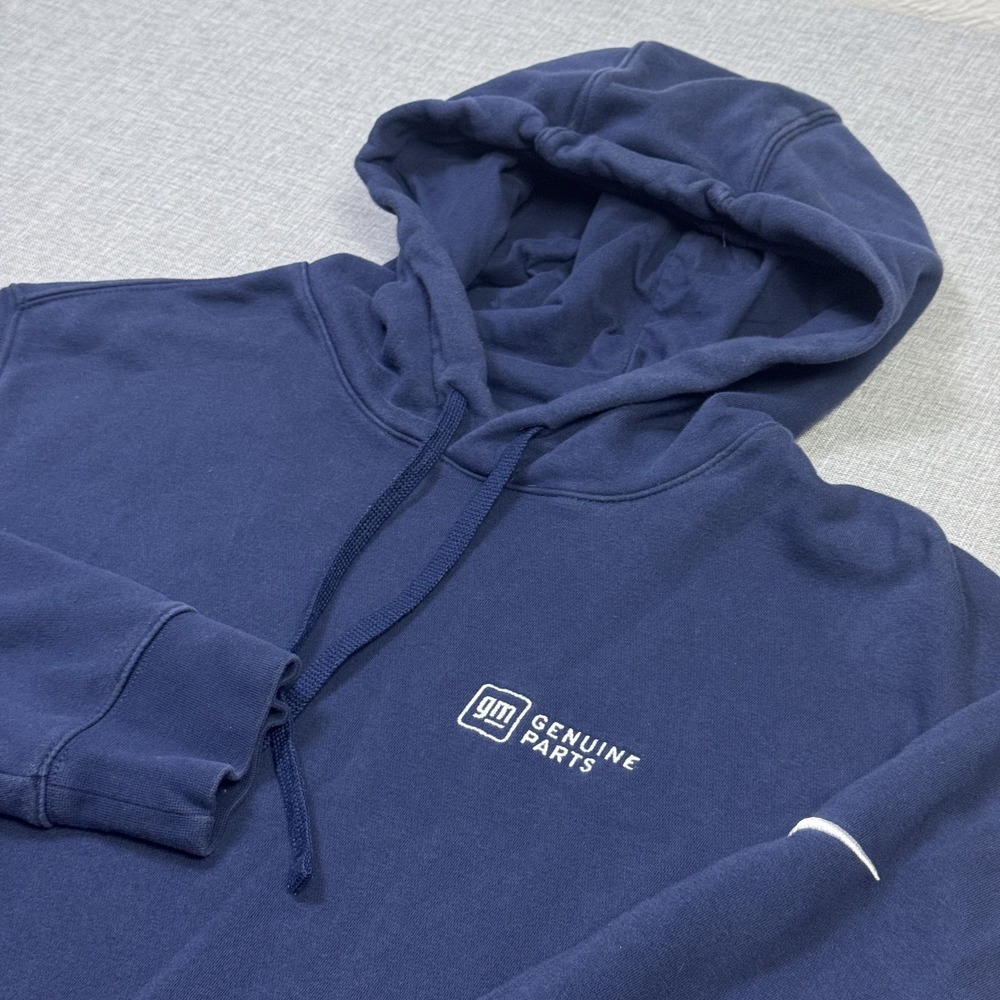Nike Hoodie Mens XL Blue Pullover Lined Heavyweight GM Genuine Parts Logo